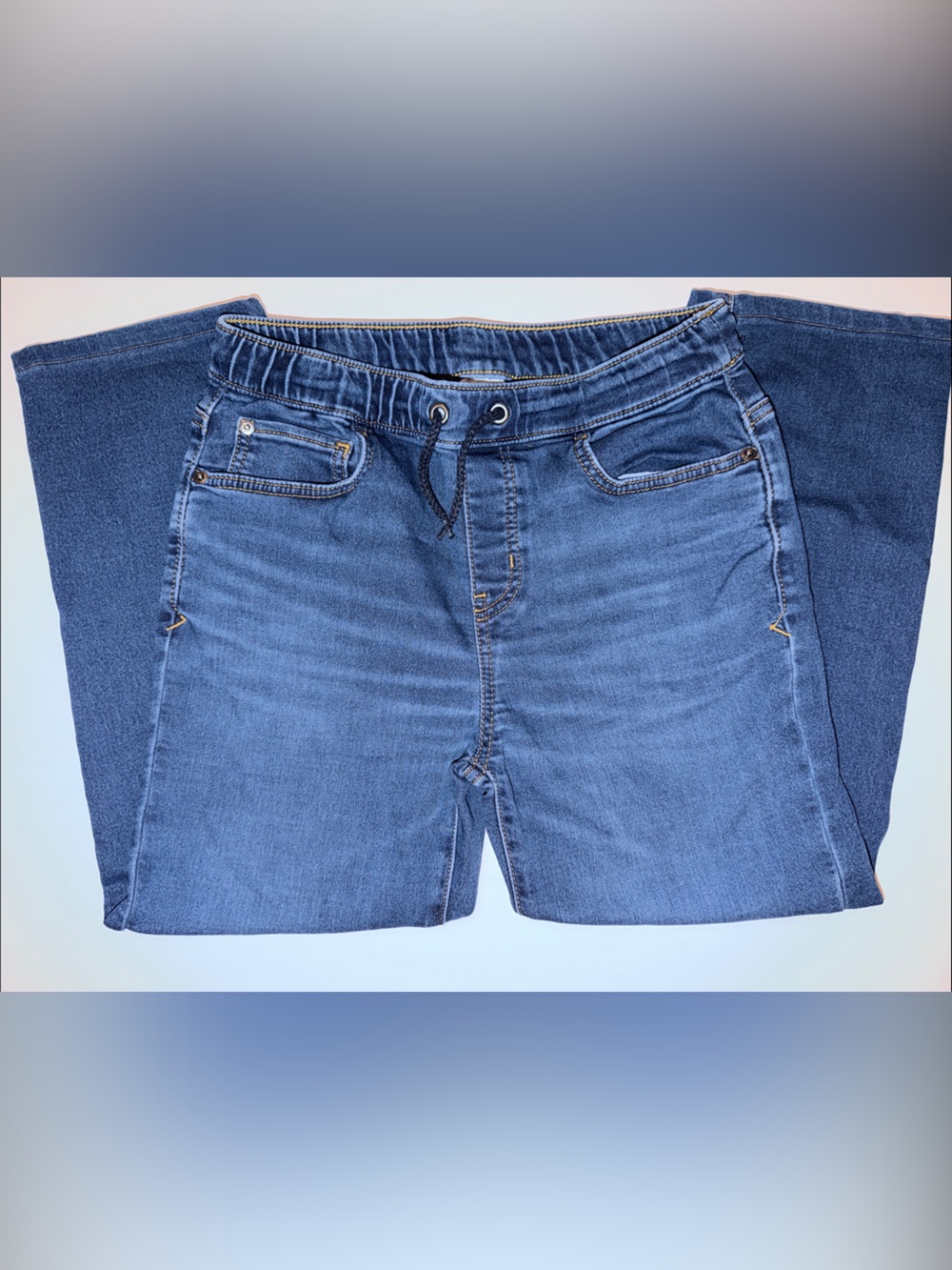 Cat & Jack Kids Dark Blue Elastic Waist Jeans